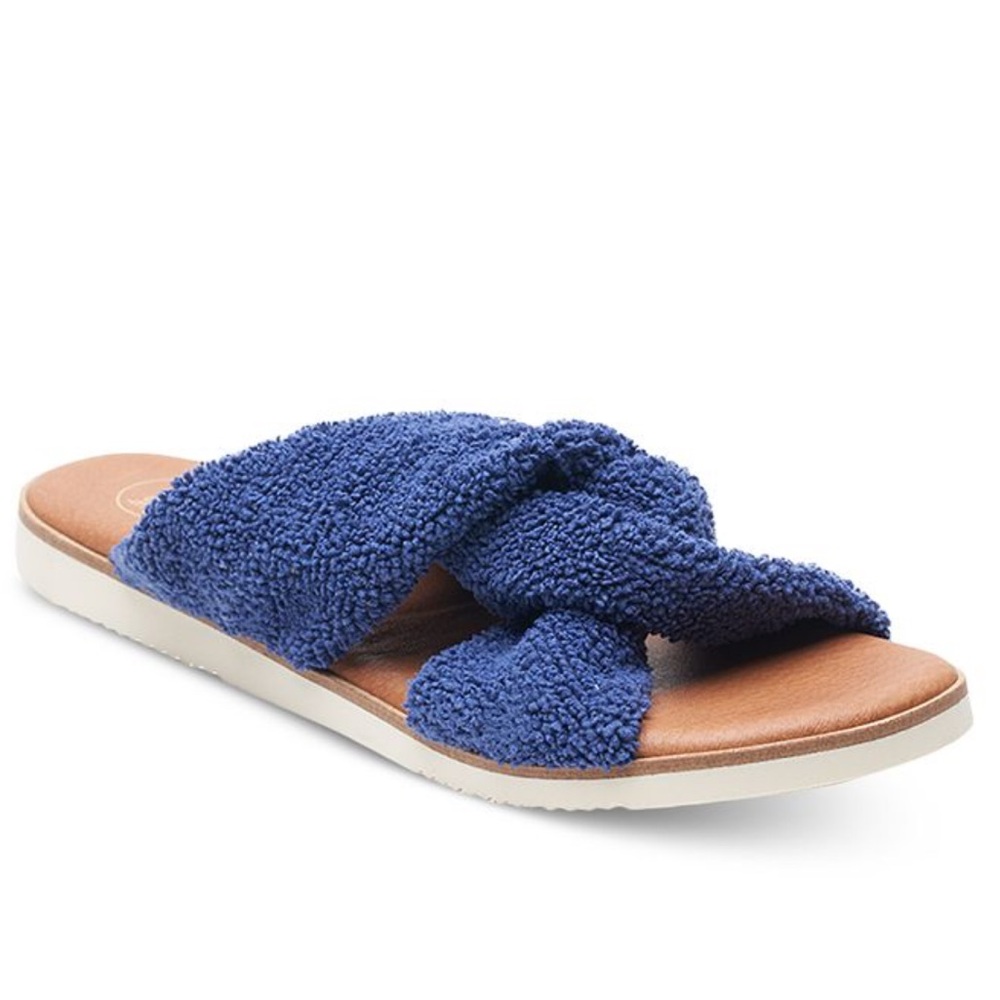 NEW Andre Assous Terry Cloth Sandals 38